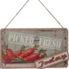 Boutique de Noël Mom'S Kitchen & Bakery*Ornament, Wooden Sign Organic Food