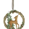 Boutique de Noël Rustic*Ornement, Guirlande Figurant Un Faune Et Un Petit Oiseau.