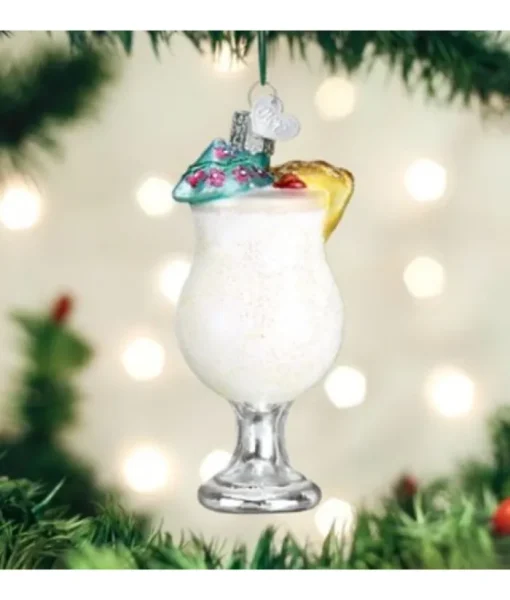 Boutique de Noël Mom'S Kitchen & Bakery*Pina Colada Glass Ornament