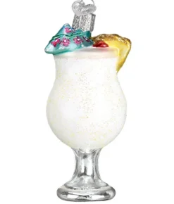 Boutique de Noël Varied Shapes*Pina Colada Glass Ornament