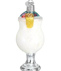 Boutique de Noël Varied Shapes*Pina Colada Glass Ornament