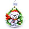 Boutique de Noël Importations From Poland*Polar Bear Glass Ornament