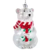 Boutique de Noël Winter Wonderland*Polar Bear Glass Ornament