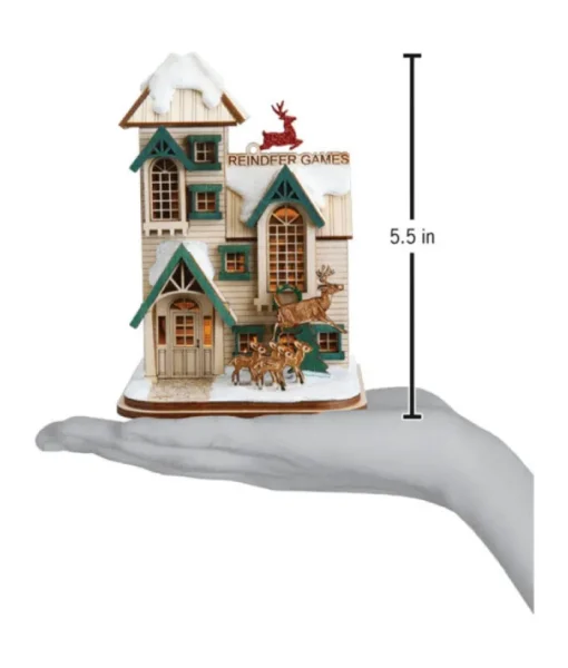 Boutique de Noël Nordic Villages*Reindeer Games Ornament