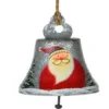 Boutique de Noël Rustic*Santa Grey Bell Ornament