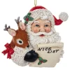 Boutique de Noël Family & Friends*Santa Holding A Nice List Ornament
