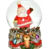 Boutique de Noël Snow Globes*Santa With Gift Mini-Snowglobe