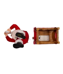 Boutique de Noël Angels & Santas*Santa With Gingerbread House, Table Piece
