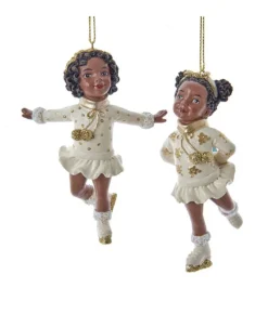 Boutique de Noël African American*Skating Girl Ornament
