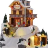 Boutique de Noël Animated And Musical Pieces*Ski Resort, Animated, Requires Batteries