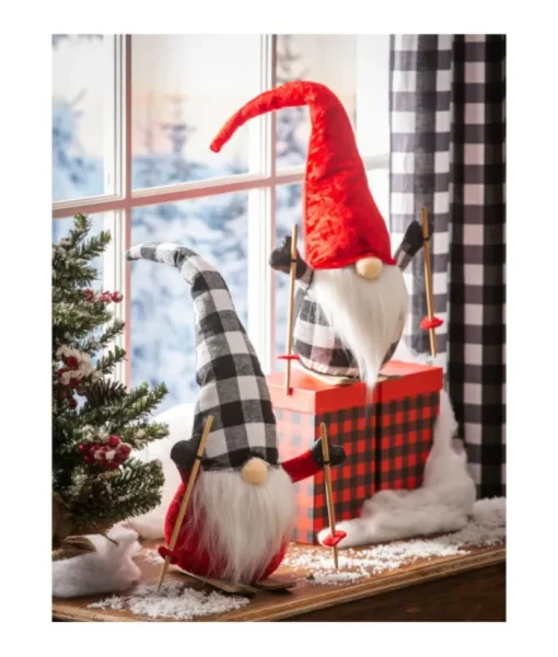 Boutique de Noël Enchanted Forest*Skiing Gnome 20"