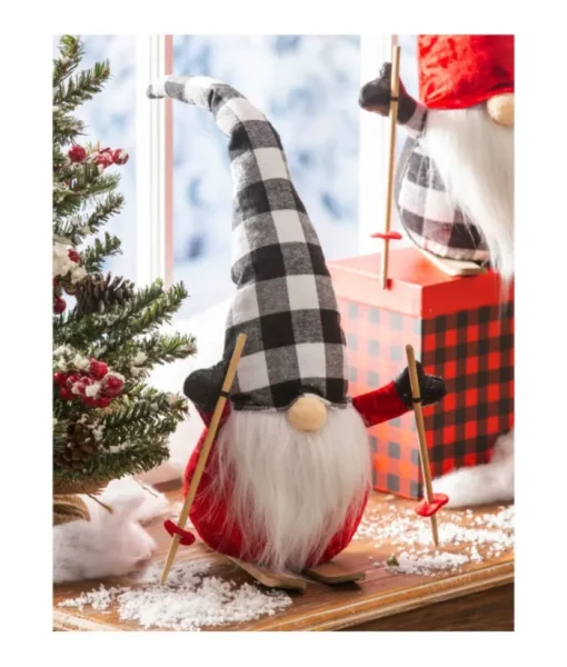 Boutique de Noël Enchanted Forest*Skiing Gnome 20"