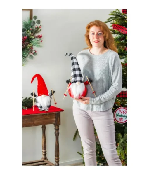 Boutique de Noël Enchanted Forest*Skiing Gnome 20"