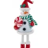 Boutique de Noël Christmas Classics*Snowman Dangling Legs Ornament