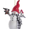 Boutique de Noël Winter Wonderland*Snowman Ornament With Cabin