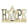 Boutique de Noël Religion*Table Decor, The Holy Family, With Message Of "Hope"