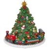 Boutique de Noël Animated And Musical Pieces*Table Ornament, Clockwork Animated Musical Tree, Measures 6 Inches Tall.