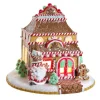 Boutique de Noël Usb & Led*Table Ornament, 7",Gingerbread Shoppe Battery Operated C7 Bulb
