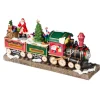 Boutique de Noël Animated And Musical Pieces*Table Ornament, Musical Train, With Santa And Elves. Measures 15 Inches.