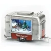Boutique de Noël Animated And Musical Pieces*Table Piece, Airstream Style Caravan, Musical, Animated, Led Lighting