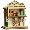 Boutique de Noël Usb & Led*Table Piece Ornament, Market Booth, Gingerbread