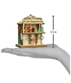 Boutique de Noël Usb & Led*Table Piece Ornament, Market Booth, Gingerbread