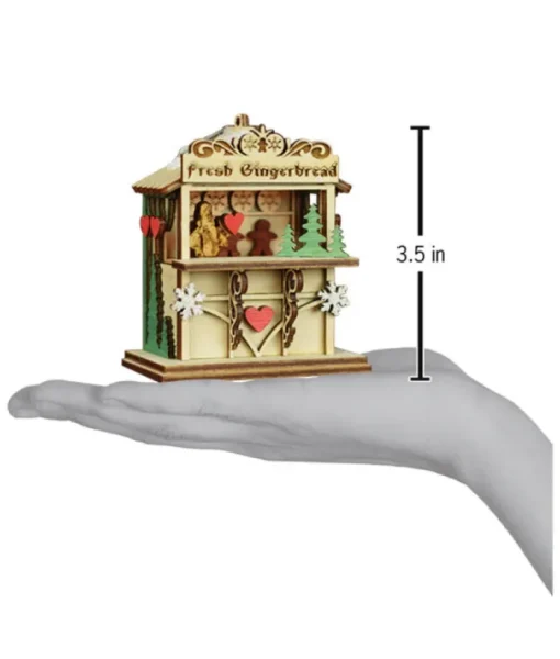 Boutique de Noël Rustic*Table Piece Ornament, Market Booth, Gingerbread