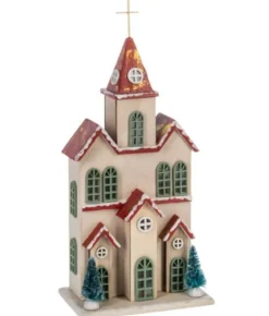 Boutique de Noël Rustic*Table Piece, Ornament, Nordic Villages, Alpine Style Church