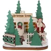 Boutique de Noël Nordic Villages*Table Piece Ornament, Santa'S Xmas Tree Lot
