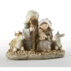 Boutique de Noël Religion*Table Piece, Rustic Nativity Scene Figurine, 3.5 Inches