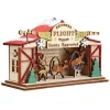 Boutique de Noël Nordic Villages*Table Piece, Santa'S Reindeer Flight School