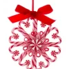 Boutique de Noël Ginger Bread & Candy Shoppe*Tree Ornament, Peppermint Candy Cane Wreath