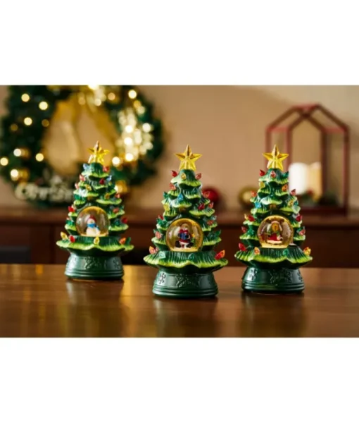 Boutique de Noël Santa'S Workshop*7"Tree W/Snowman In Wd