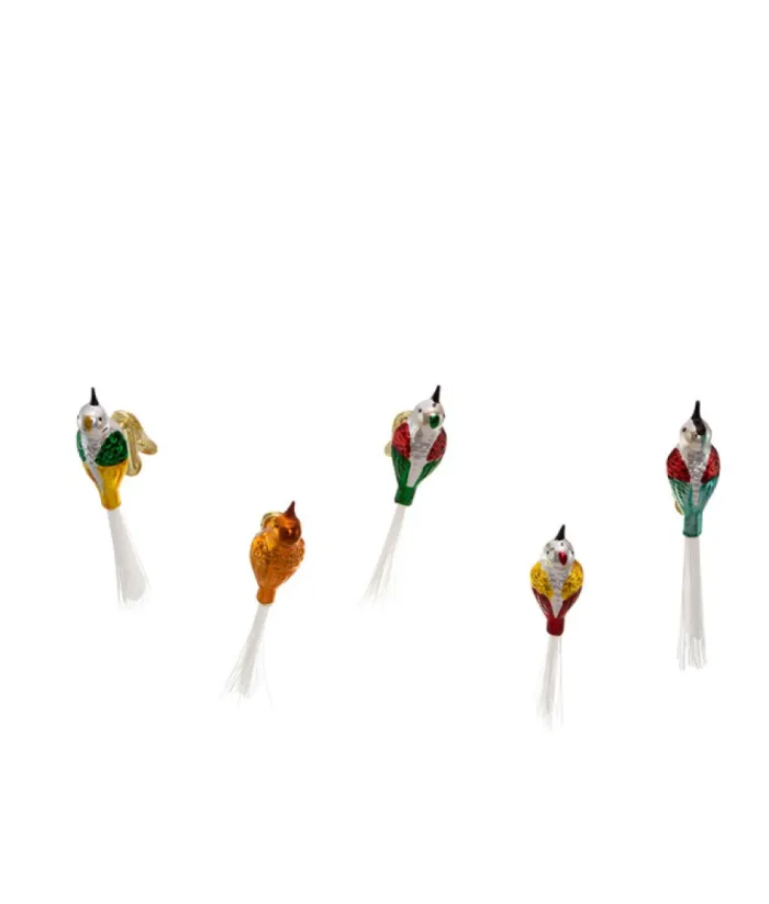 Boutique de Noël Birds & Owls*Vintage Glass Bird Clip-On Ornaments