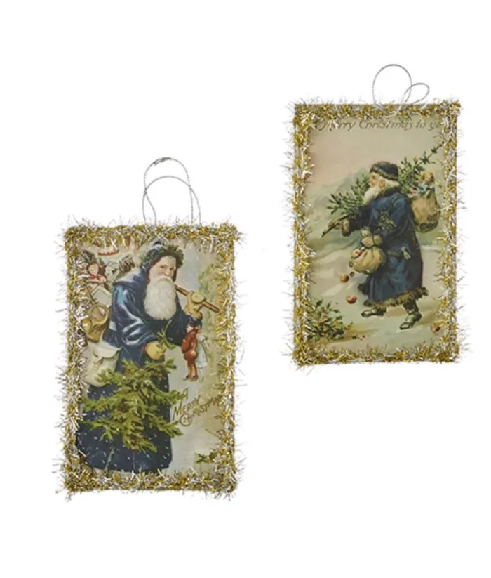 Boutique de Noël Christmas Classics*Vintage Santa Postcard Ornament