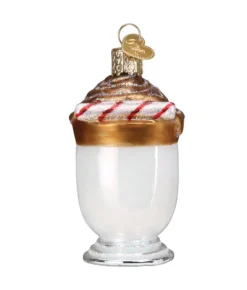 Boutique de Noël Varied Shapes*Whipped Coffee Glass Ornament