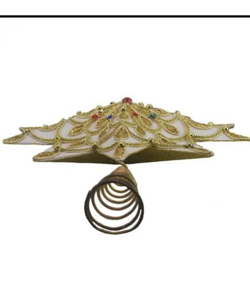 Boutique de Noël Christmas Classics*16.5"Wht/Gld Star Treetop