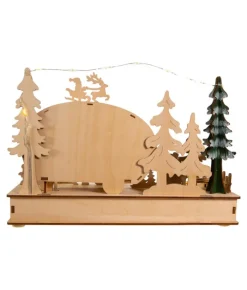 Boutique de Noël Nordic Villages*Wooden Camper With Santa