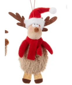 Boutique de Noël Enchanted Forest*Woolly Fabric Moose Ornament