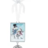Boutique de Noël Wedding*Zinc Plaque Ornament, 2In, With Snowmen And Message (1St Xmas)